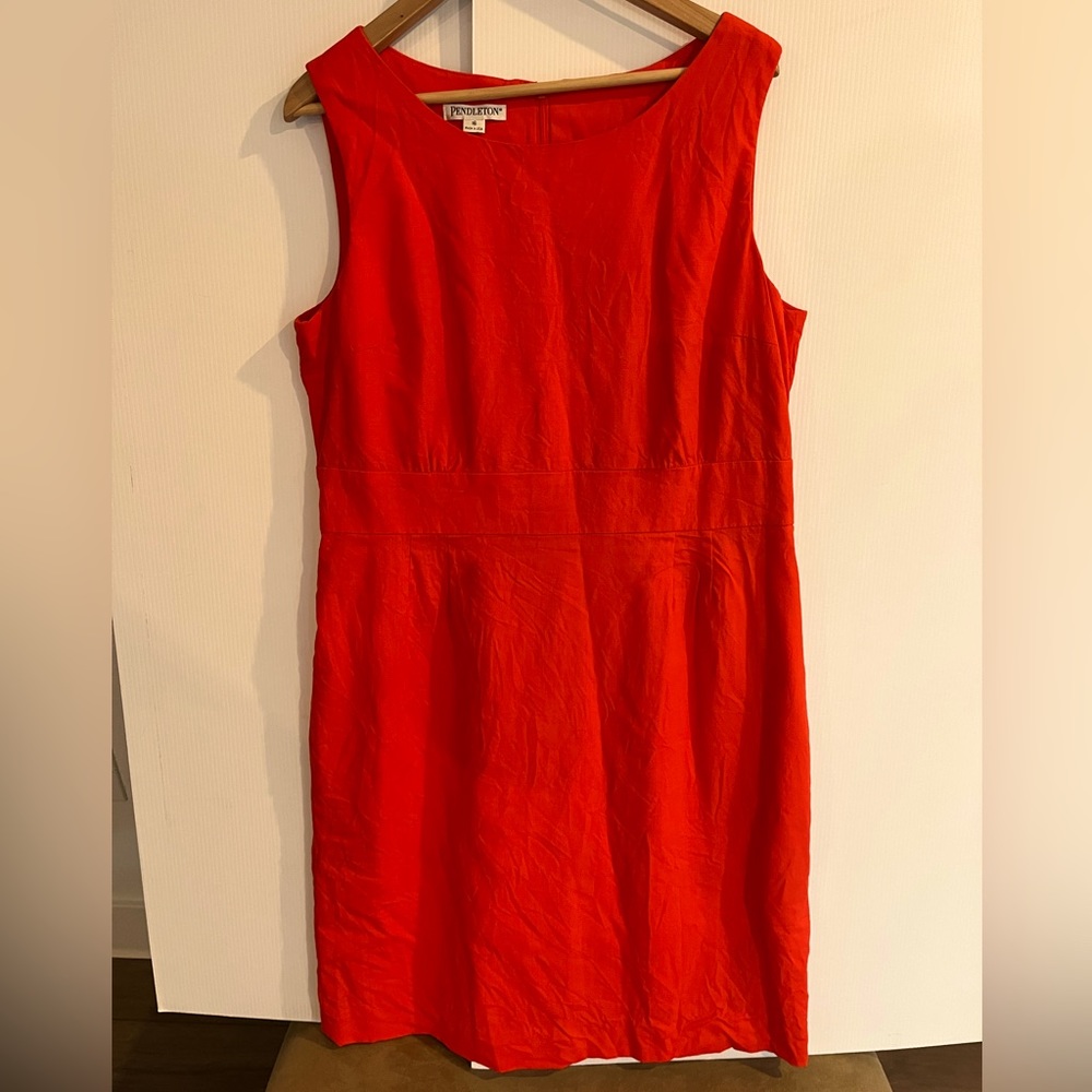 PENDLETON orange sheath dress